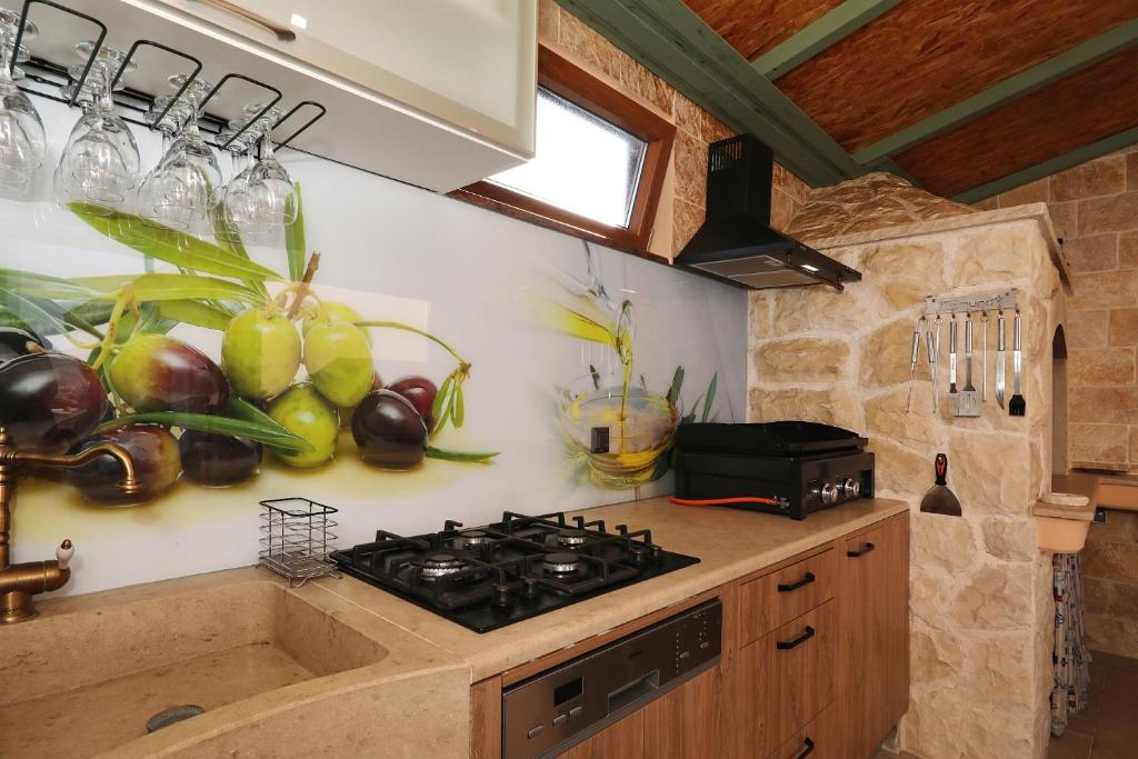 Kuchyňa alebo kuchynka v ubytovaní Apartman Sipina 2