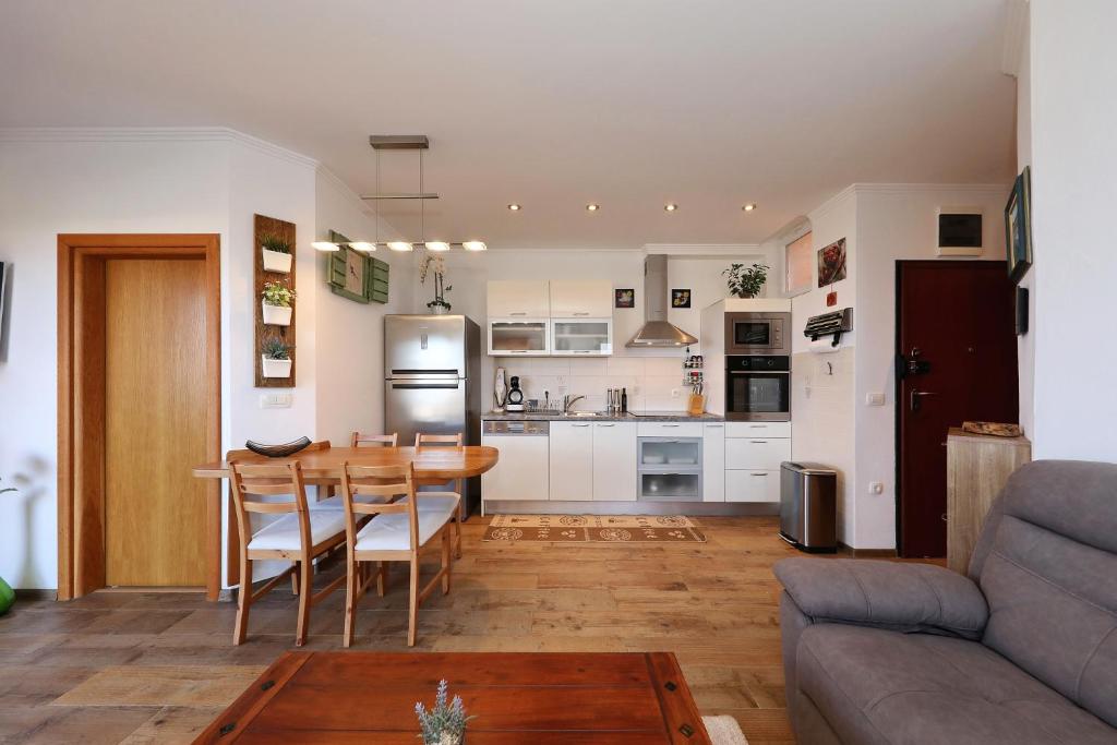 Kuchyň nebo kuchyňský kout v ubytování Apartman Sipina 3
