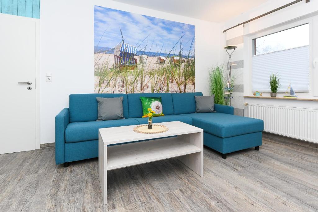 Posezení v ubytování Haus Strandkorb mit Frühstücksoption