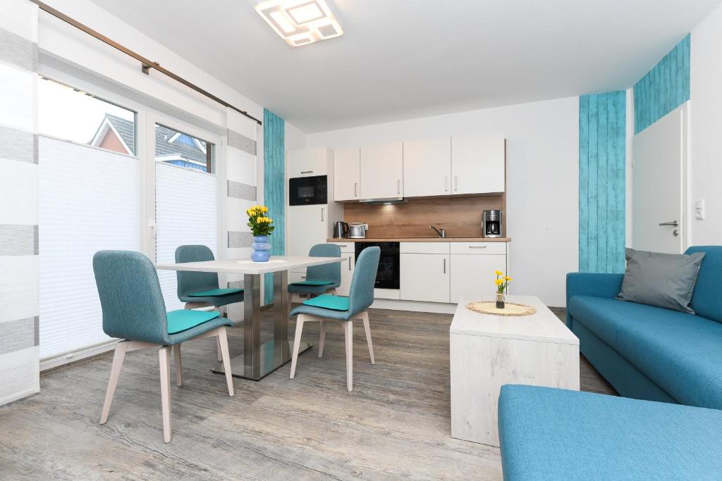 Kuchyň nebo kuchyňský kout v ubytování Haus Strandkorb mit Frühstücksoption