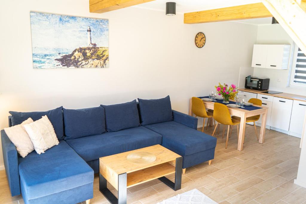 Kuchyň nebo kuchyňský kout v ubytování Domki Przystań Kotwica