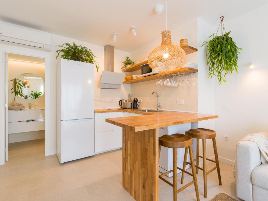 Kuchyň nebo kuchyňský kout v ubytování Apartamento MOJO a 100mts de la playa de Corralejo