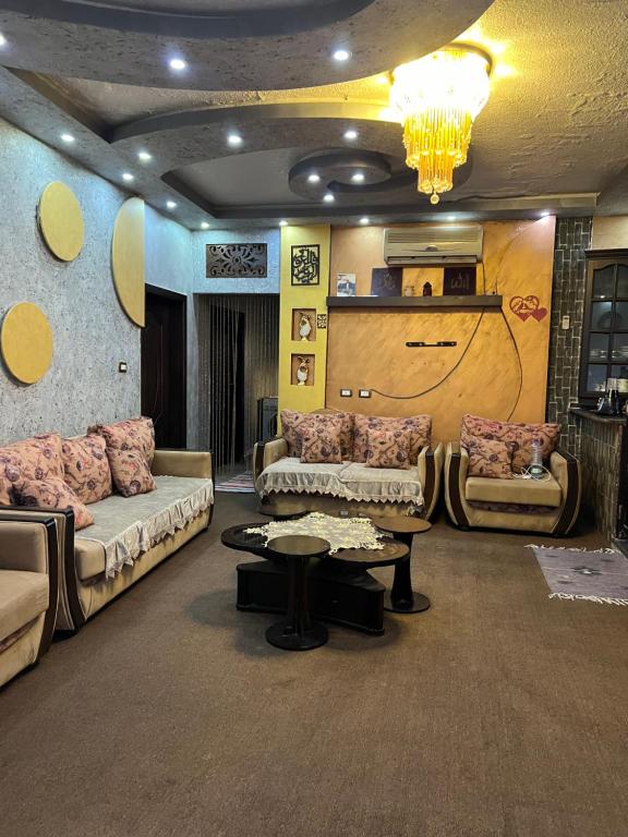 Posezení v ubytování Bedouin family home