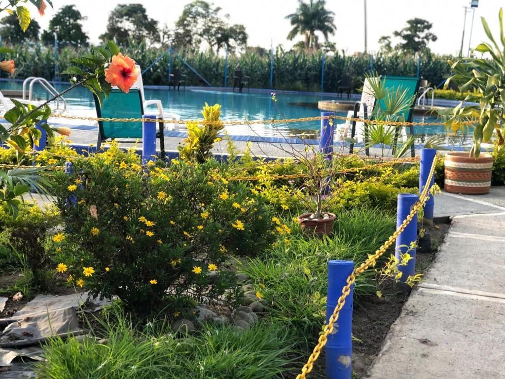 Zahrada ubytování Apartahotel a 2 km del Parque del Café, 104A