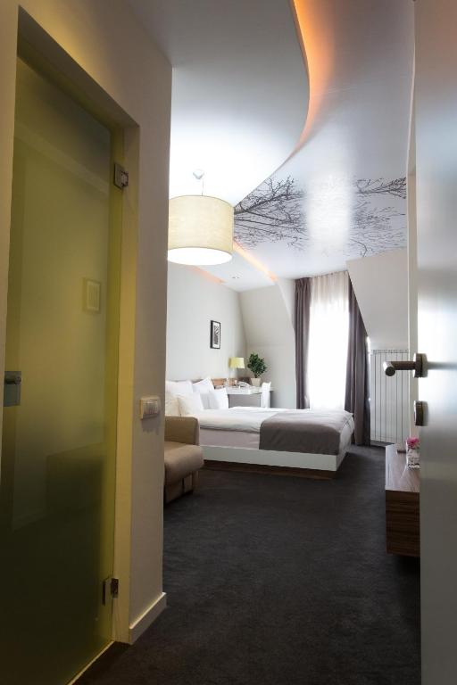 Uma cama ou camas num quarto em Hotel Sole