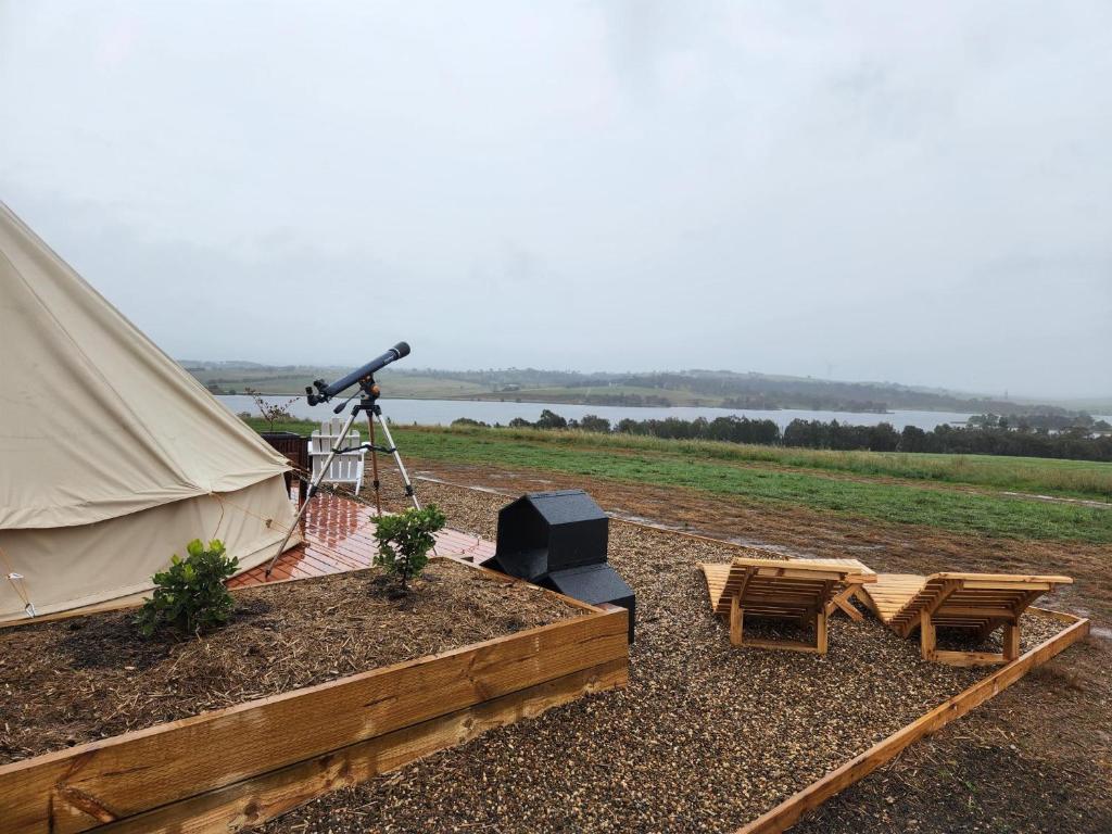 Příroda nedaleko luxury tent