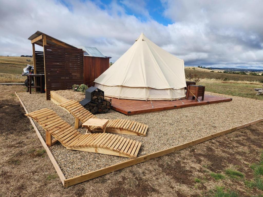 Příroda nedaleko luxury tent