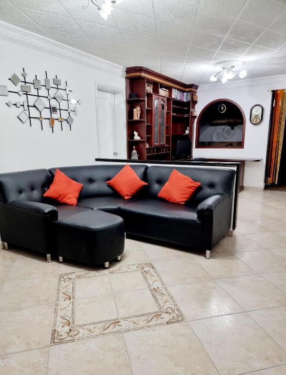 Posezení v ubytování Hermosa casa en Bucaramanga