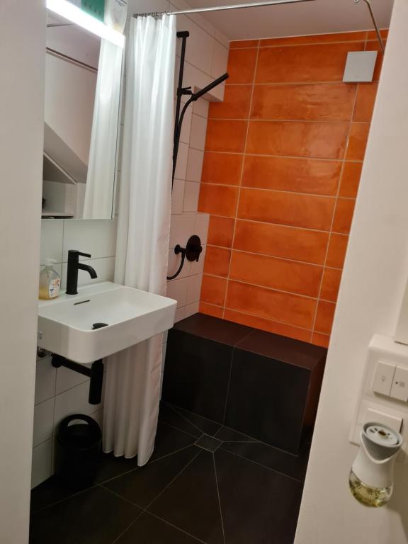 Koupelna v ubytování Vreneli