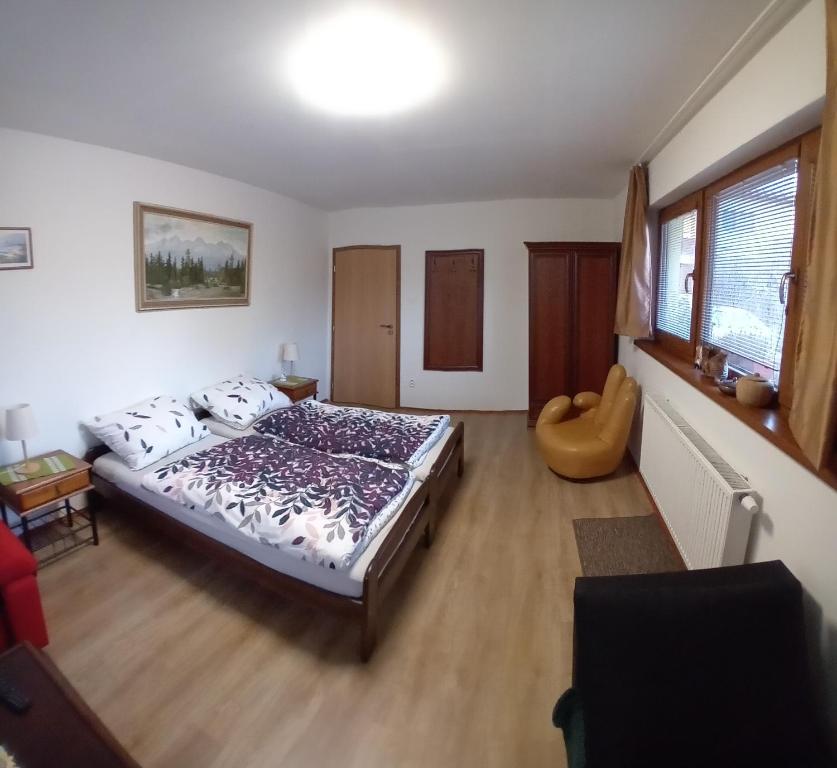 Posteľ alebo postele v izbe v ubytovaní Útulný Domček Privat Bedrich