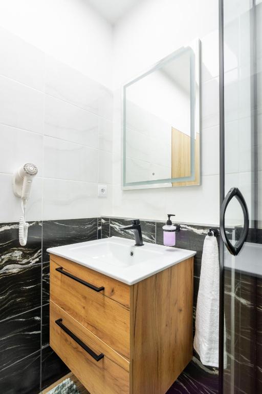Koupelna v ubytování Hotel U Kociana