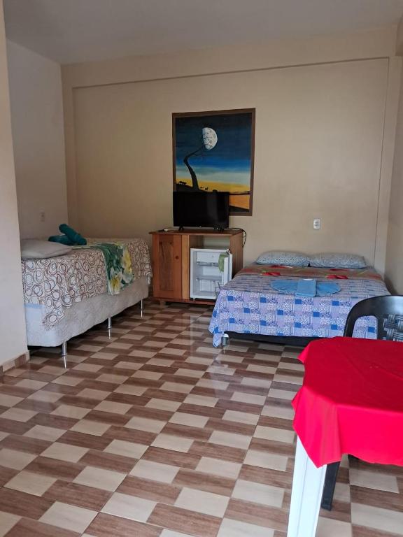 Postel nebo postele na pokoji v ubytování Pousada Luar de Alter