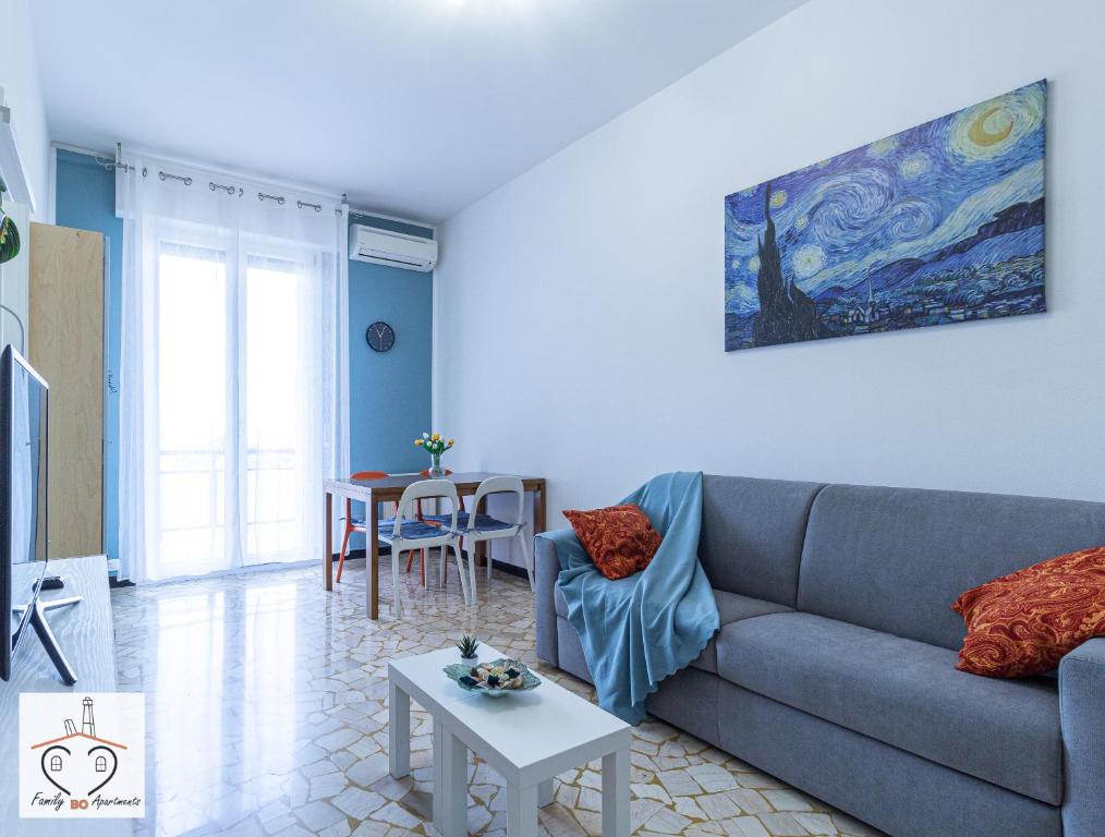 Χώρος καθιστικού στο FamilyBO Apartments Ristori Fiera