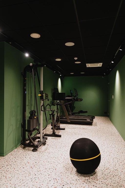 Fitness centrum a/nebo fitness zařízení v ubytování Hotel T