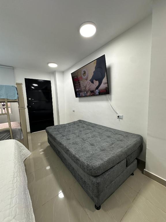 Letto o letti in una camera di Apartamento Las flores, Excelente Ubicación