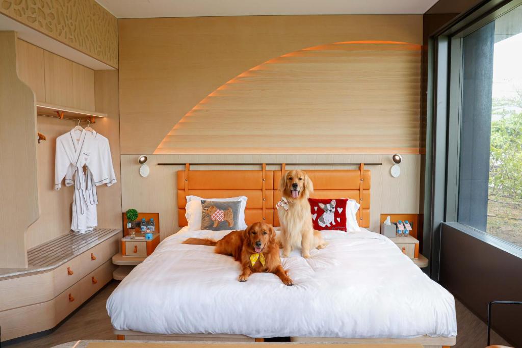Ένα ή περισσότερα κρεβάτια σε δωμάτιο στο WM Hotel Hong Kong, Vignette Collection