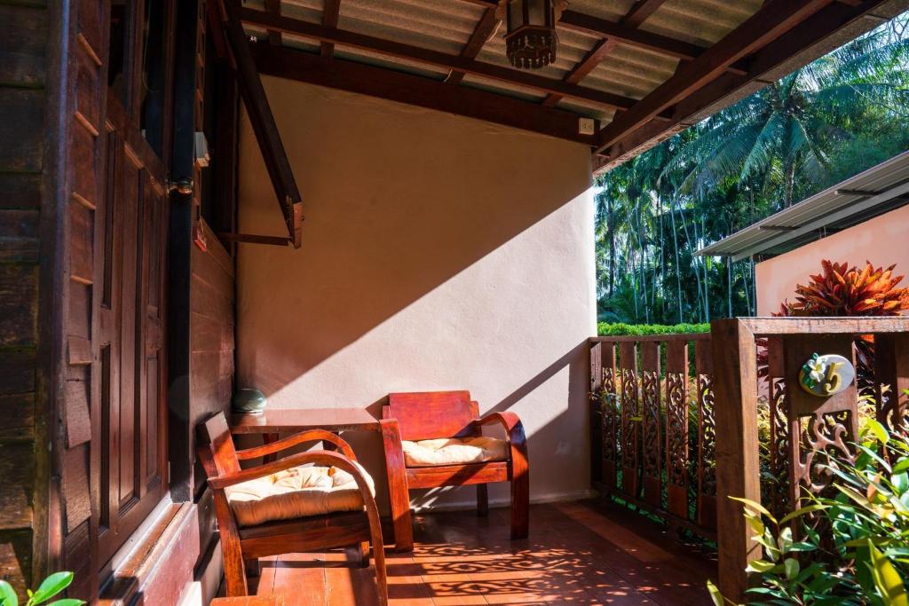 Ein Balkon oder eine Terrasse in der Unterkunft Leeloo Paradise