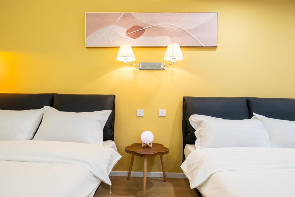 Letto o letti in una camera di Cloud Expo Apartment