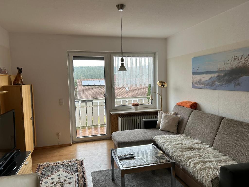 Posezení v ubytování Wunderschöne Ferienwohnung in Nagel am See