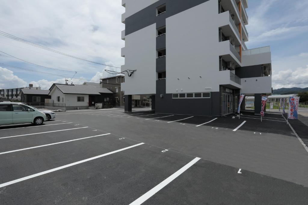 Budova, kde se aparthotel nachází
