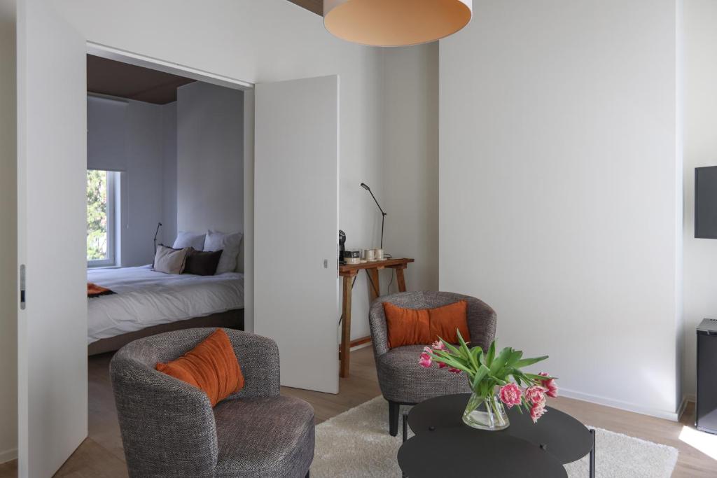 Postel nebo postele na pokoji v ubytování B&B Residence9Bruges