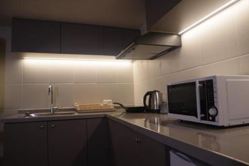 Kuchyň nebo kuchyňský kout v ubytování Bab El Mina guest house Byblos