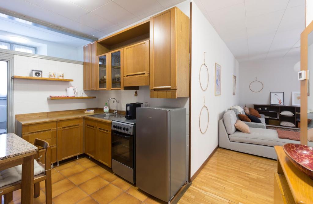 Kuchyň nebo kuchyňský kout v ubytování Casa Parravicini