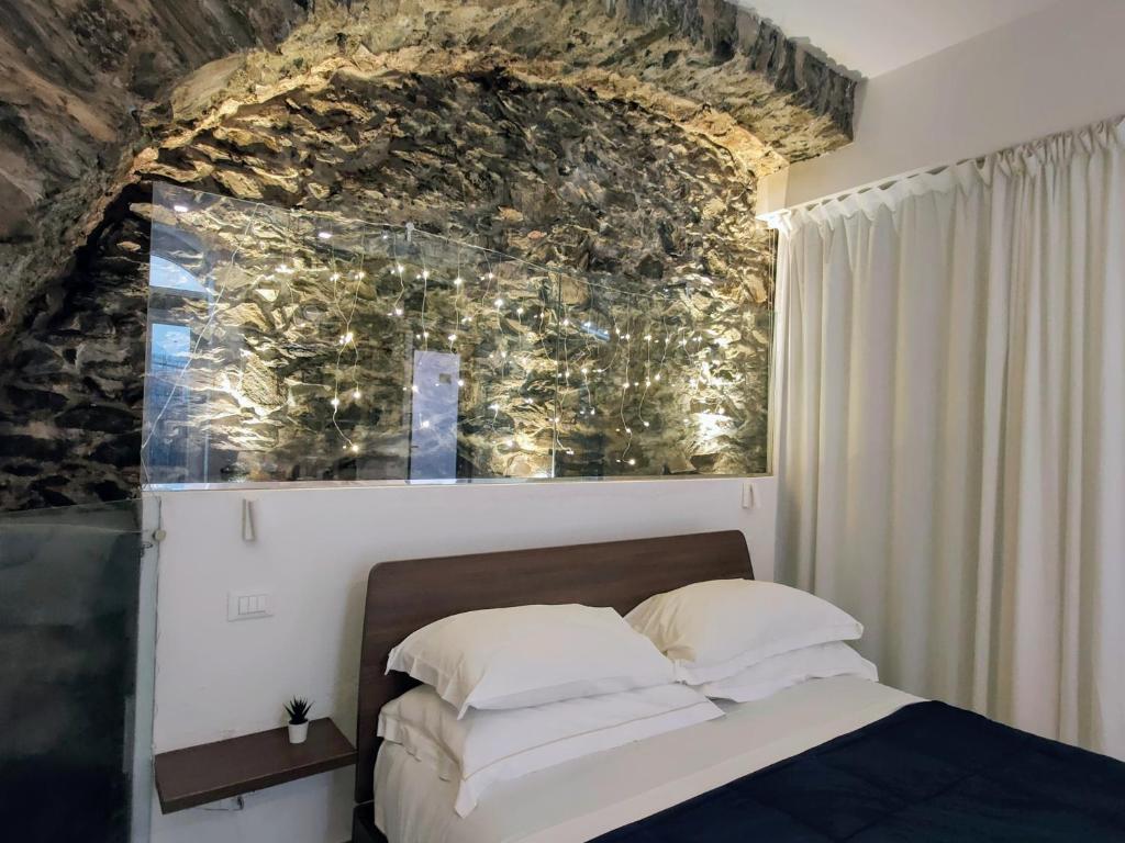 Postel nebo postele na pokoji v ubytování ca' di sotto