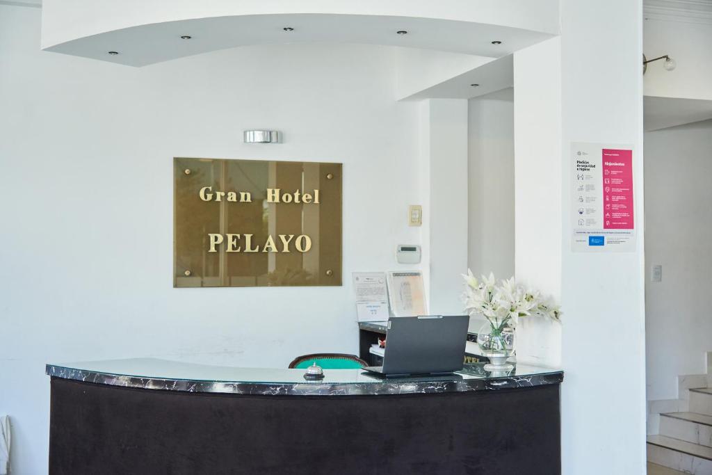 Лобі або стійка реєстрації в Hotel Pelayo