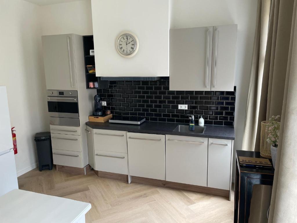 Kuchyň nebo kuchyňský kout v ubytování Veldhorst Apartments