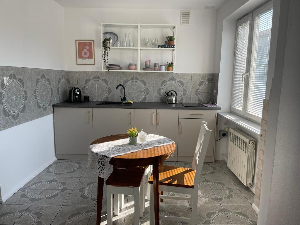 Kuchyňa alebo kuchynka v ubytovaní Apartamenty Cud Miód