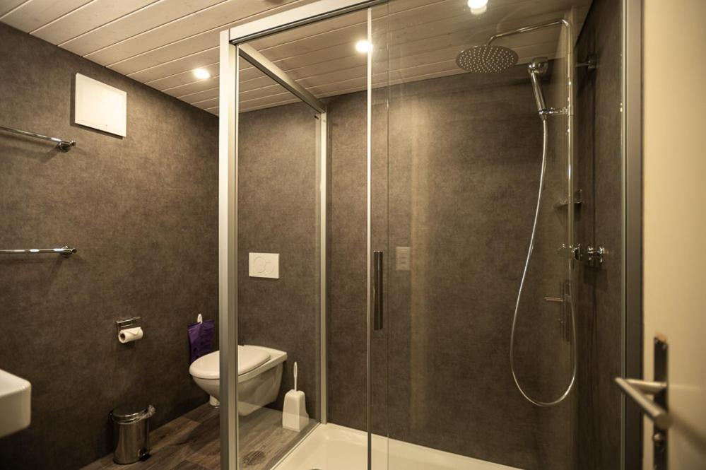 Kupatilo u objektu Basic Rooms Jungfrau Lodge