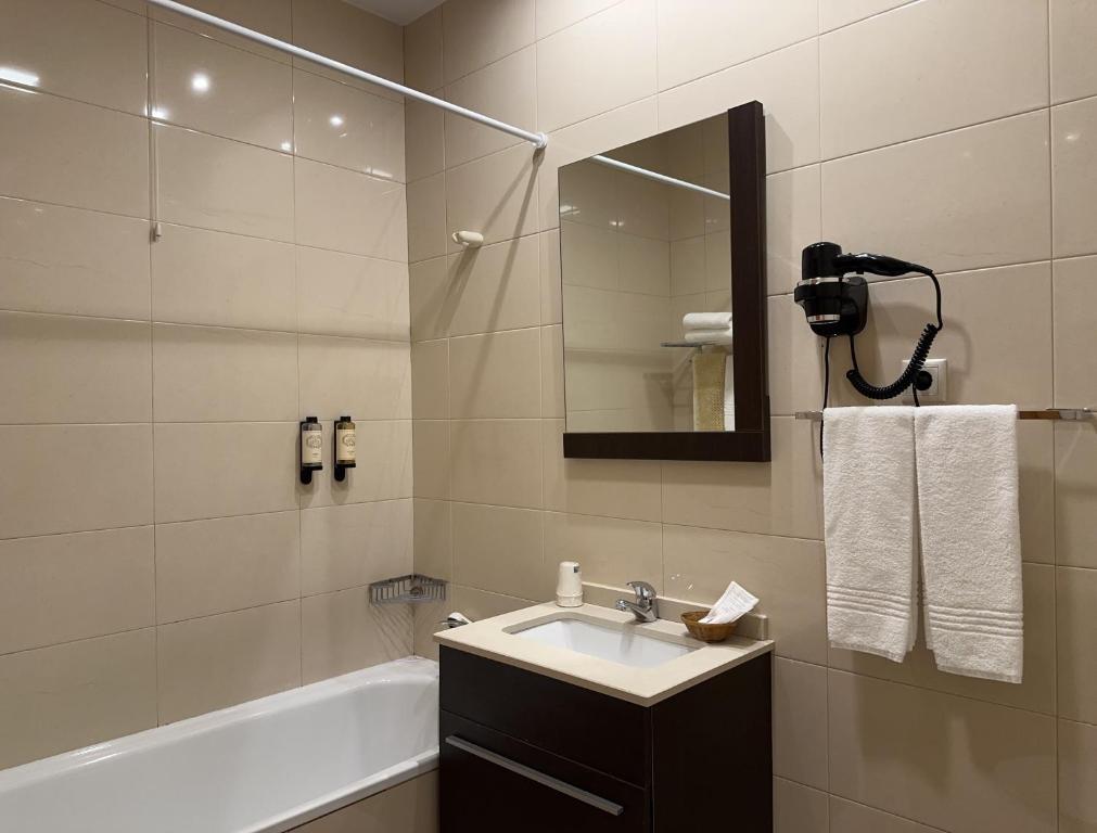 Koupelna v ubytování Hotel Dom Afonso - Monção