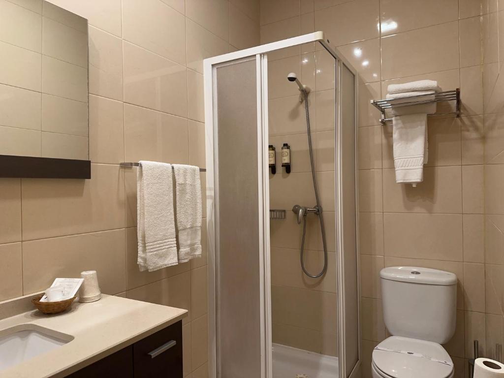 Koupelna v ubytování Hotel Dom Afonso - Monção