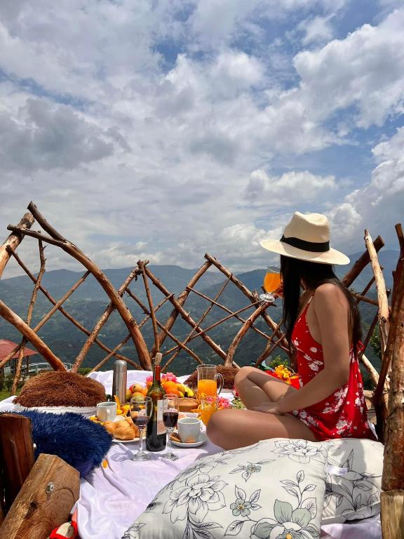 Nápoje v ubytování Mirador del Magdalena Hotel y Glamping