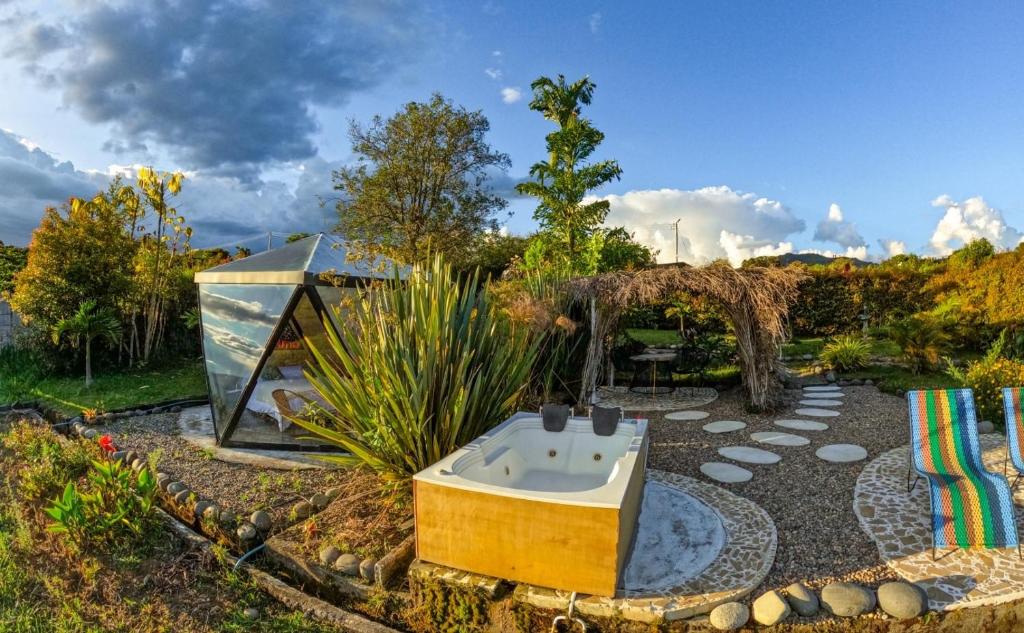Zahrada ubytování Mirador del Magdalena Hotel y Glamping