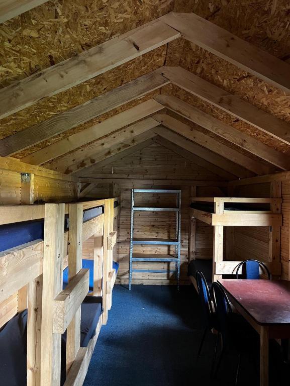 Postel nebo postele na pokoji v ubytování Ubytování na Horečky Ranči