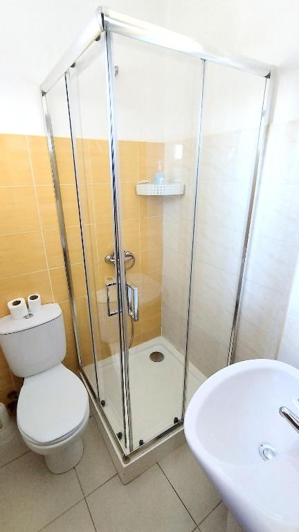 Koupelna v ubytování Residencial Amarante