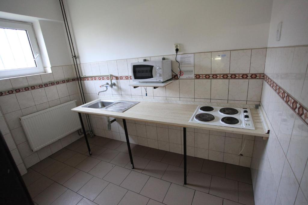 Köök või kööginurk majutusasutuses Hostel Strahov