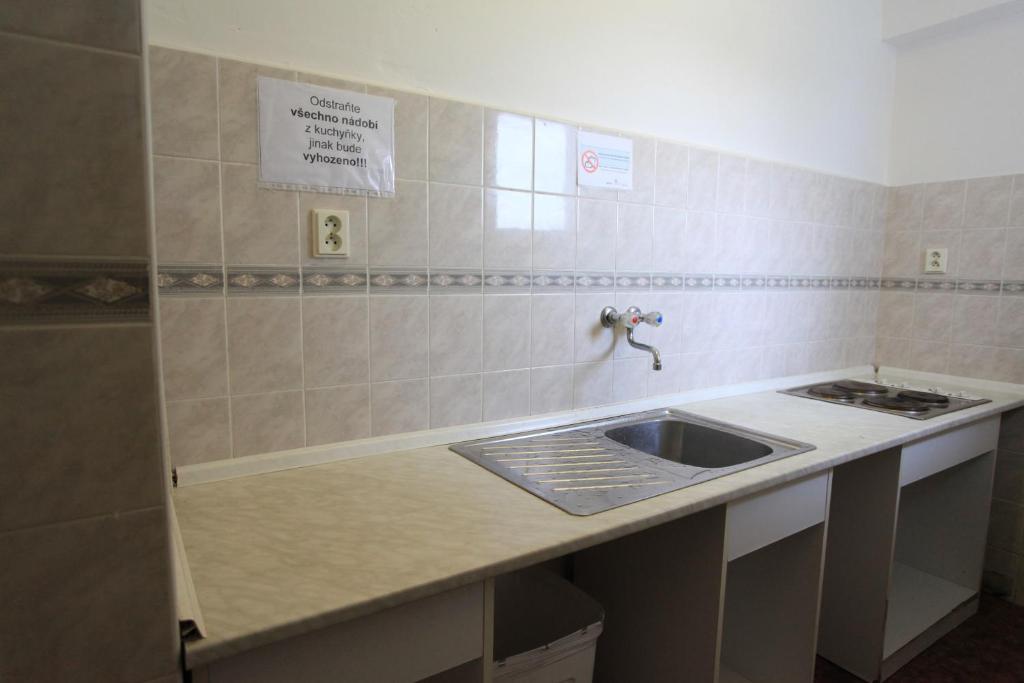 Köök või kööginurk majutusasutuses Hostel Strahov