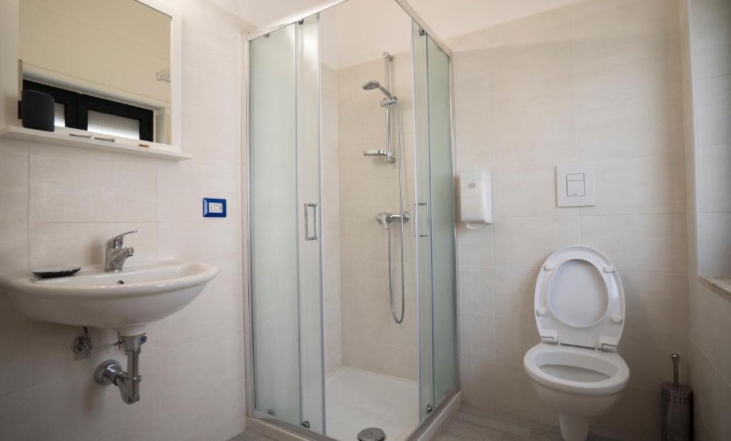 Koupelna v ubytování B&B L'Oasi