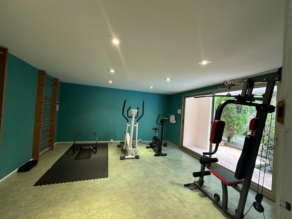 Posilňovňa alebo fitness centrum v ubytovaní Résidence Californie Cannes