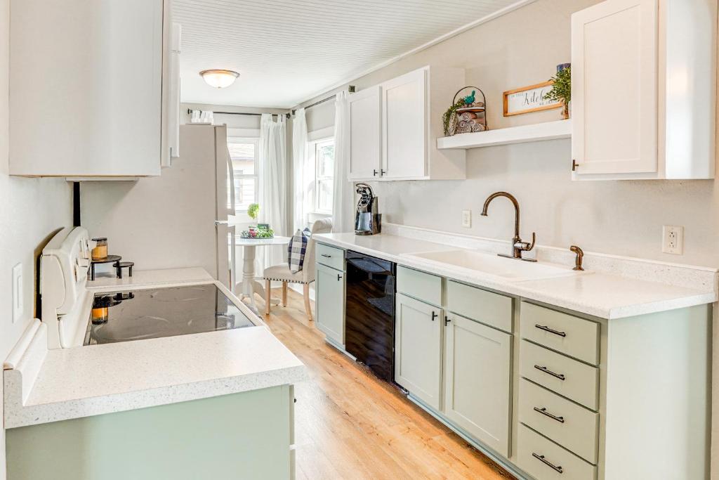 A kitchen or kitchenette at Pet-Friendly Watertown Home about 1 Mi to Downtown!