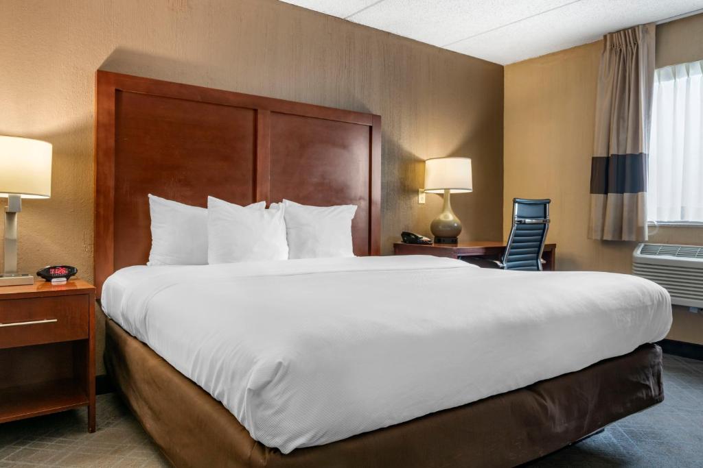 Postel nebo postele na pokoji v ubytování Comfort Inn University