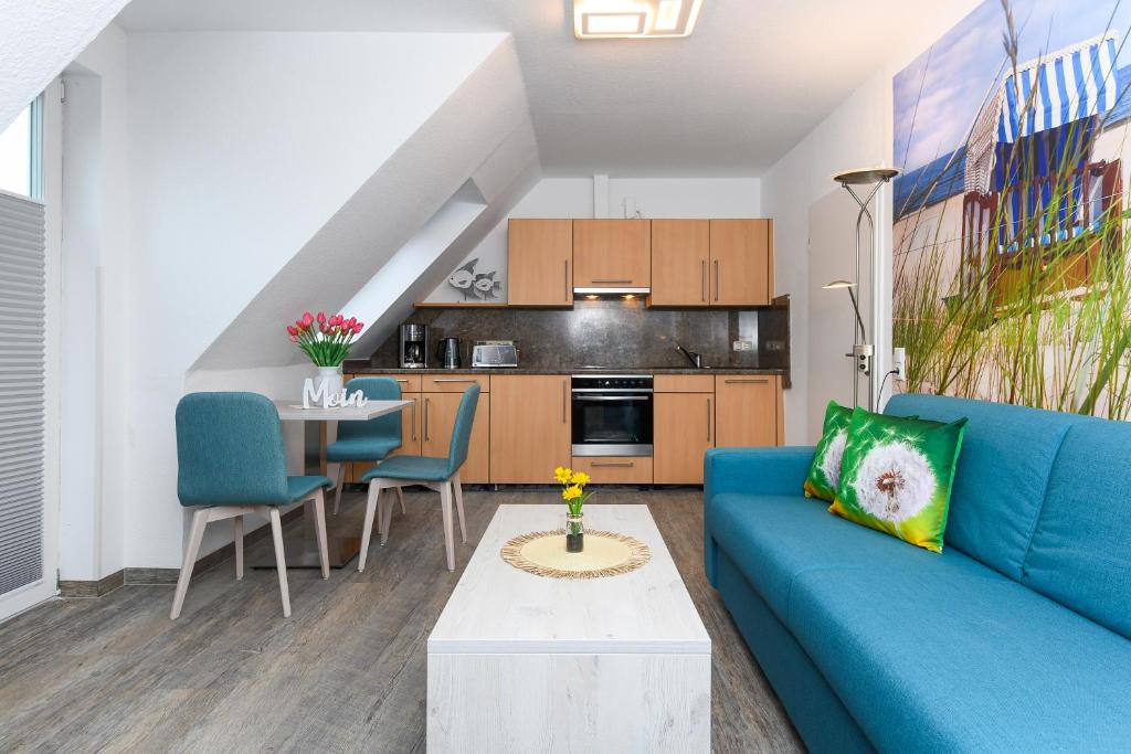Kuchyň nebo kuchyňský kout v ubytování Haus Strandkorb mit Frühstücksoption