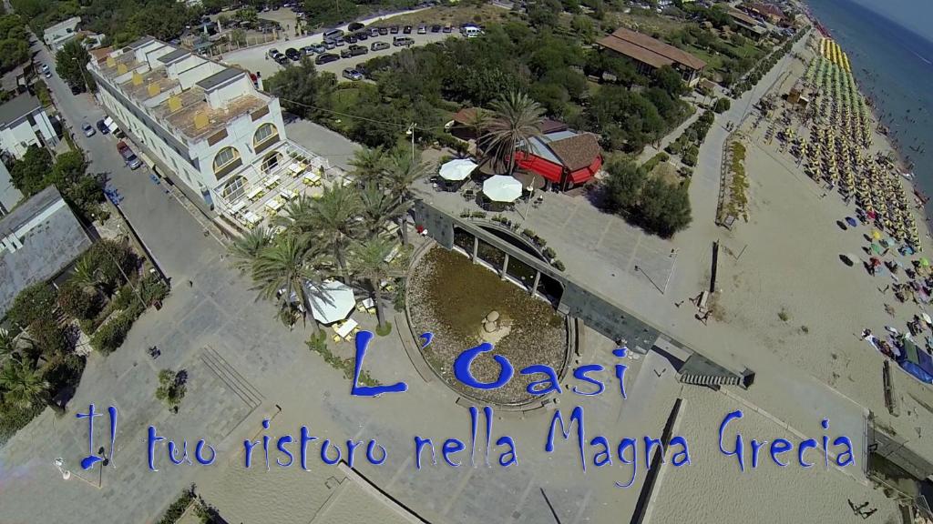 Letecký snímek ubytování B&B L'Oasi