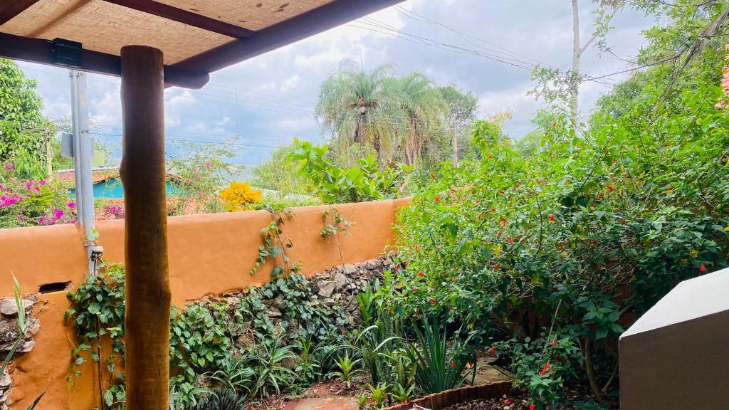 Zahrada ubytování Casas Vila Encantada Refúgio, conforto e natureza, apenas 2 min da avenida