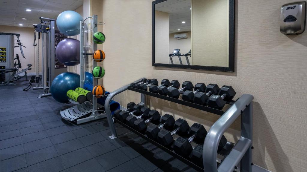 Fitness centrum a/nebo fitness zařízení v ubytování Fairfield Inn & Suites Parsippany