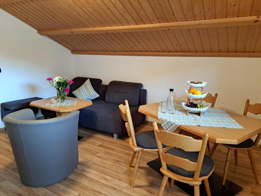 Posezení v ubytování Ferienwohnung Hartmann