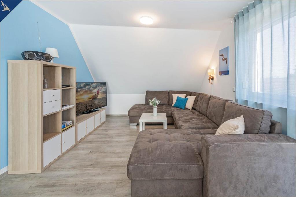 Posezení v ubytování Ferienanlage Sonneninsel Haus Himmelblau Obergeschoss